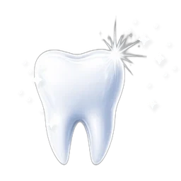 Teeth whitening sparkle tooth icon